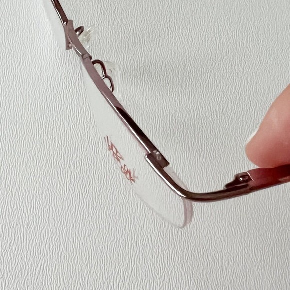 UROCK Eyeglasses Frame U721 Rose 52-18-135 Semi Rimless Display Model - Picture 9 of 12